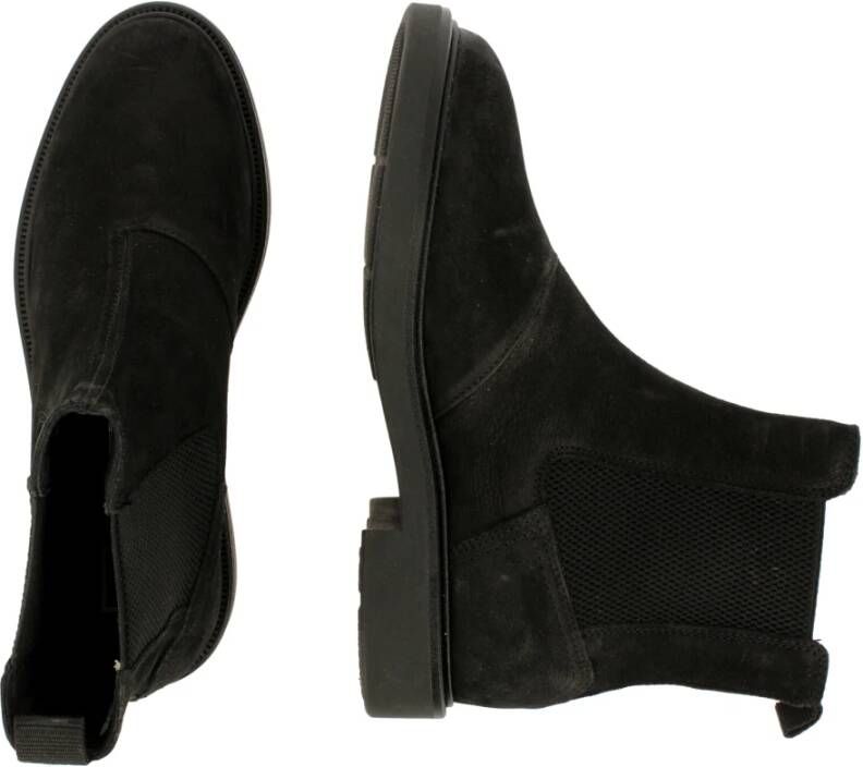 G-Star Luxe Chelsea Boot van Tumbled Leer Zwart Dames