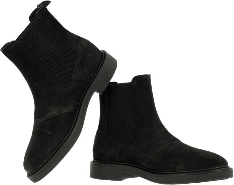 G-Star Luxe Chelsea Boot van Tumbled Leer Zwart Dames