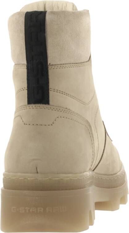 G-Star Moderne Enkellaars met Nubuck en Stijlvolle Details Beige Heren