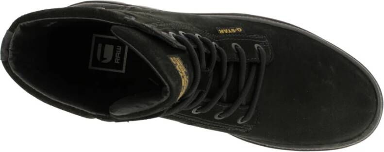 G-Star Moderne Enkellaars met Nubuck en Unieke Details Zwart Heren