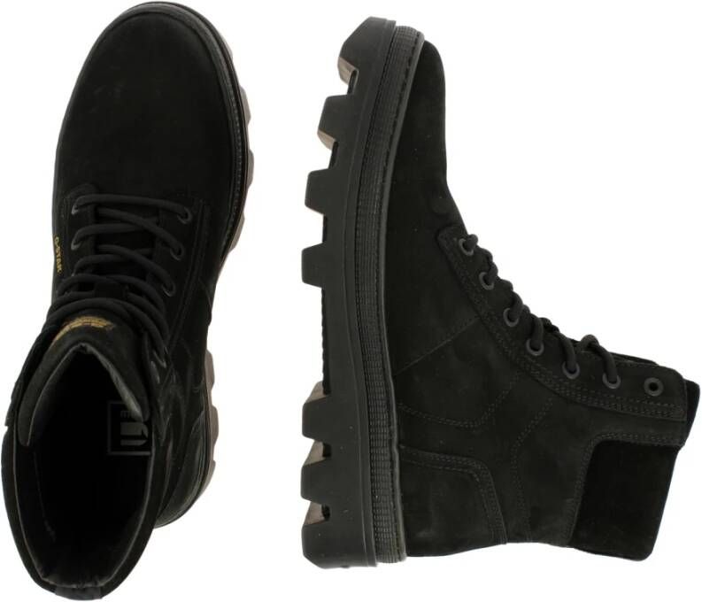 G-Star Moderne Enkellaars met Nubuck en Unieke Details Zwart Heren