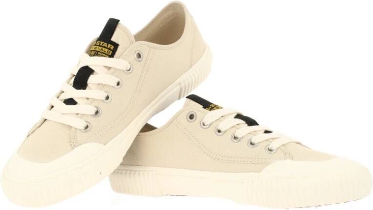 G-Star Moderne Lage Canvas Sneakers Beige Dames