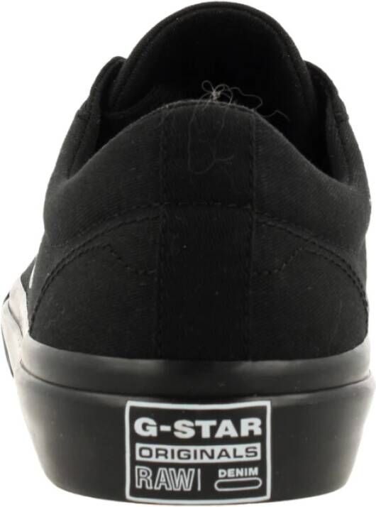 G-Star Canvas Sneaker met Rubberen Detail Zwart Heren