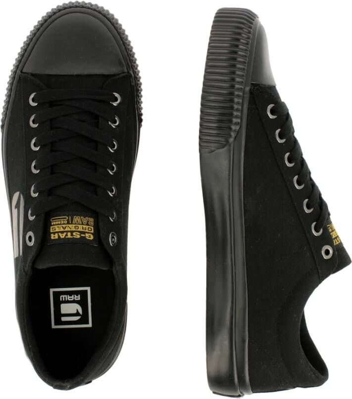 G-Star Canvas Sneaker met Rubberen Detail Zwart Heren