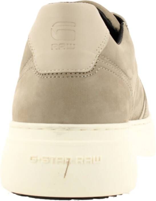 G-Star Stijlvolle Low Lash Nub Sneaker Beige Heren