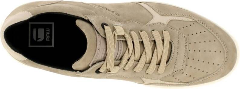 G-Star Stijlvolle Low Lash Nub Sneaker Beige Heren