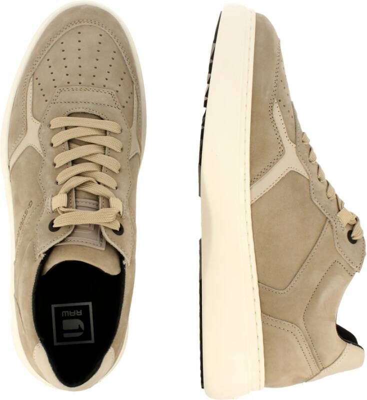 G-Star Stijlvolle Low Lash Nub Sneaker Beige Heren