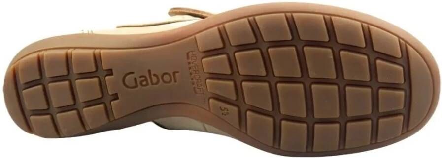 Gabor Taupe Ballerina's voor Vrouwen Beige Dames