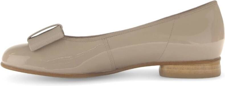 Gabor Beige ballerina's in lederen combinatie Beige Dames