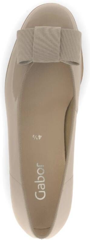 Gabor Beige ballerina's in lederen combinatie Beige Dames