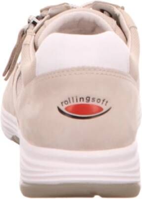 Gabor Beige Dames Casual Sleehak Sneakers