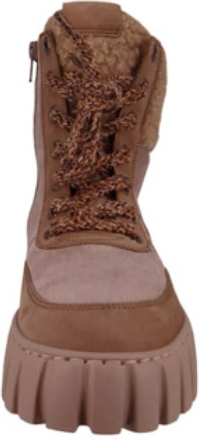 Gabor Beige Dames Enkellaarzen Stijlvol Model
