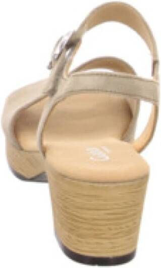 Gabor Beige Damesandalen Stijlvol en Comfortabel