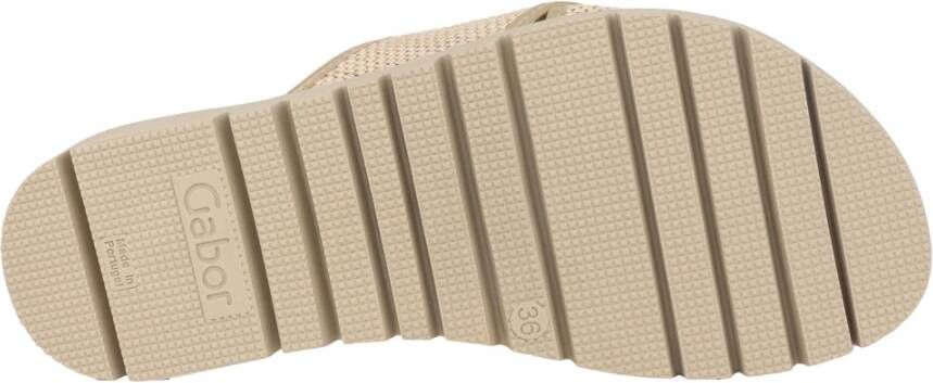 Gabor Beige Damessandaal Zomer Slide