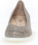 Gabor Beige-gouden metallic leren ballerina flats Yellow Dames - Thumbnail 7
