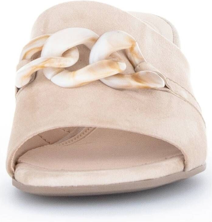 Gabor Beige Hoge Hak Sandalen Beige Dames