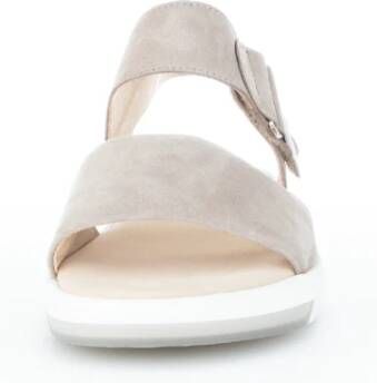 Gabor Beige Leren Sandalen Beige Dames