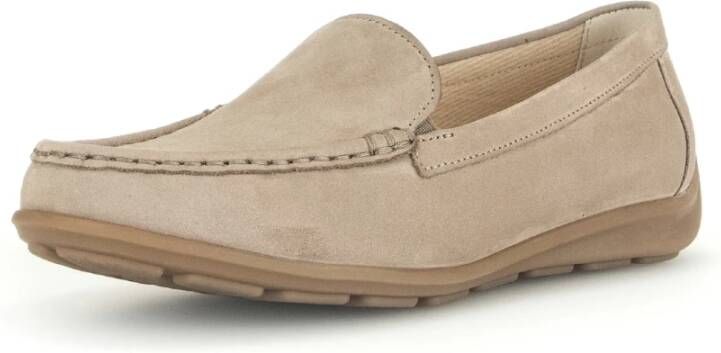 Gabor Beige Loafer voor Dames Makkelijke en Comfortabele Instappers Beige Dames