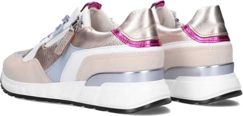Gabor Beige Low-Top Sneakers met Chunky Zool