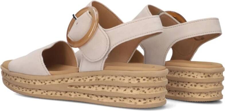 Gabor Beige Sleehak Sandalen