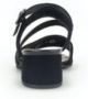 Gabor Zwarte Velours Leren Sandalen Black Dames - Thumbnail 3