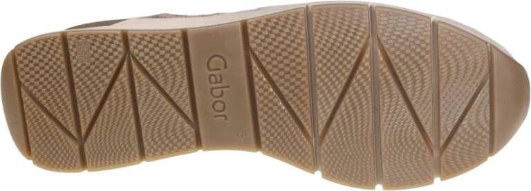 Gabor Beige Sneaker voor dames met gemakkelijke ritsen Multicolor Dames