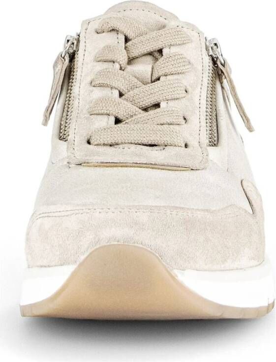 Gabor Beige Sneakers voor Vrouwen Beige Dames