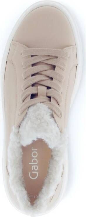 Gabor Beige Sneakers voor Vrouwen Beige Dames