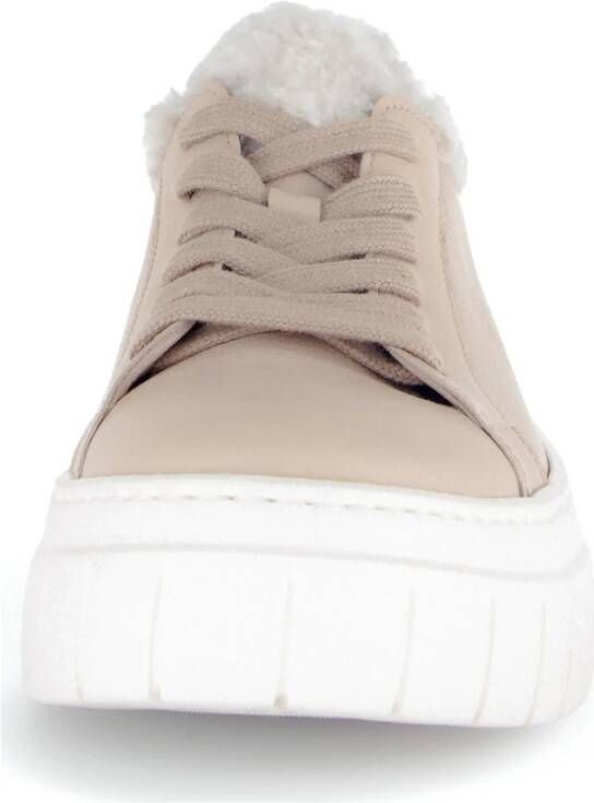 Gabor Beige Sneakers voor Vrouwen Beige Dames