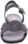 Gabor Zwarte Leren Kruisband Sandalen Black Dames - Thumbnail 3