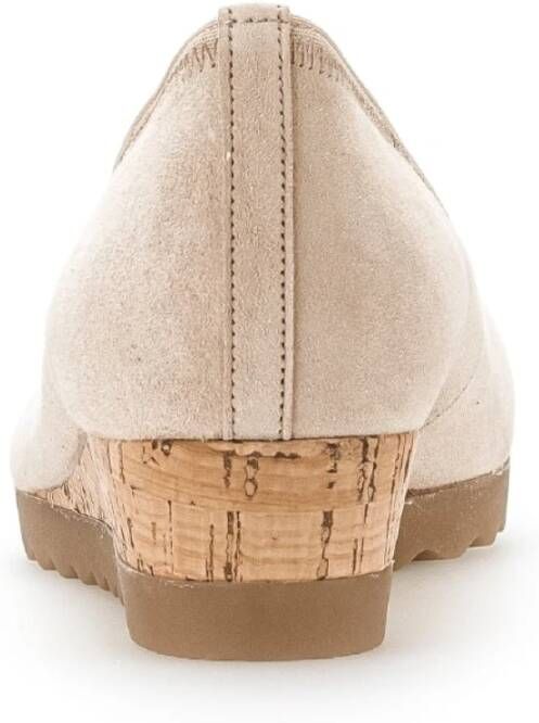 Gabor Beige suède leren ballerina flats Beige Dames