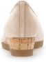 Gabor Beige suède leren ballerina flats Beige Dames - Thumbnail 4