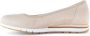 Gabor Beige suède leren ballerina flats Beige Dames - Thumbnail 2