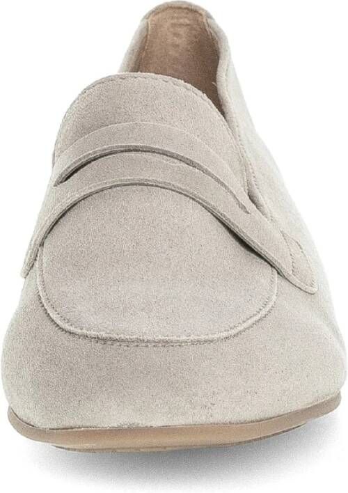 Gabor Beige suède leren loafers Beige Dames