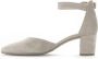 Gabor Beige Suède Pump met Enkelband Beige Dames - Thumbnail 10