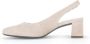 Gabor Beige suède leren pumps met achterband Beige Dames - Thumbnail 2