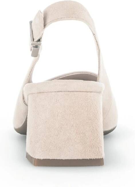 Gabor Beige suède leren pumps met achterband Beige Dames