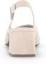Gabor Beige suède leren pumps met achterband Beige Dames - Thumbnail 4