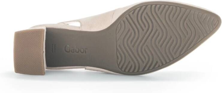 Gabor Beige suède leren pumps met achterband Beige Dames