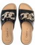 Gabor black casual open slippers Zwart Dames - Thumbnail 4