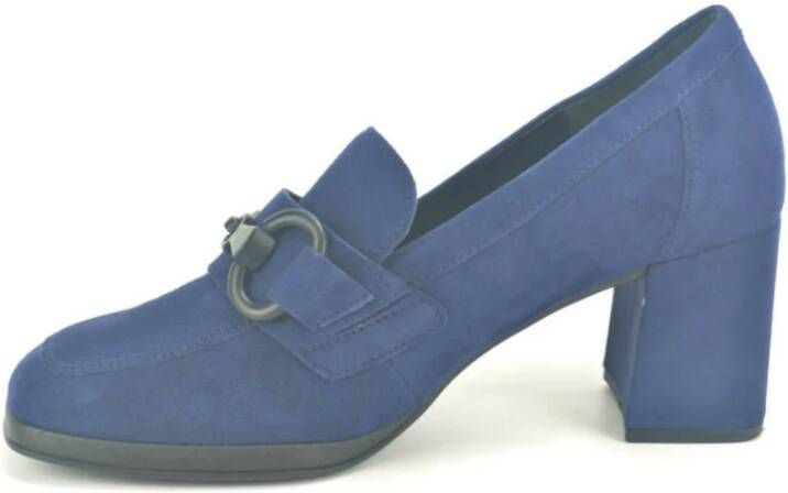 Gabor Blauw daim College+Gar DH.5cm Blauw Dames