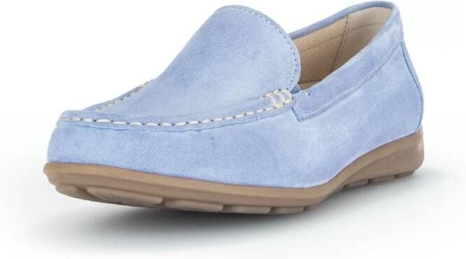 Gabor Blauwe Damesloafer met Optifit Voetbed Blue Dames