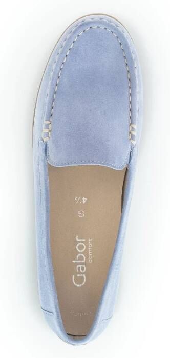 Gabor Blauwe Damesloafer met Optifit Voetbed Blue Dames