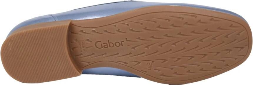 Gabor Blauwe lakleren loafers