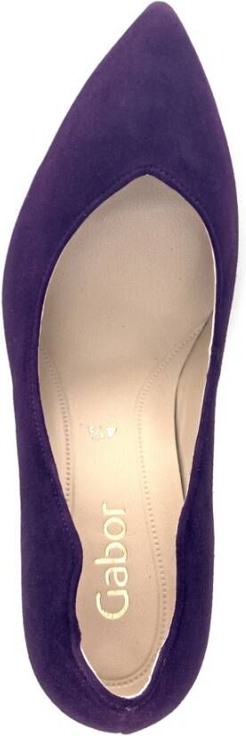 Gabor Blauwe Leren Elegante Pumps Purple Dames