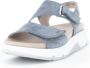 Gabor Blauwe Leren Sandalen Rollingsoft Stijl Blue Dames - Thumbnail 5