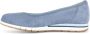 Gabor Blauwe nubuck leren ballerina's Blue Dames - Thumbnail 3