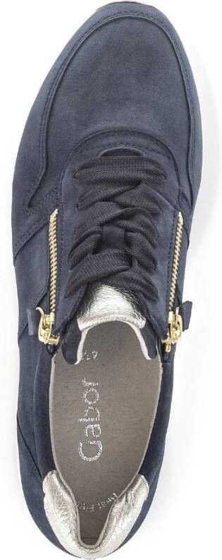 Gabor Blauwe nubuck leren manden Blue Dames