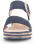 Gabor Blauwe Suède Sandalen met Beste Pasvorm Blue Dames - Thumbnail 7
