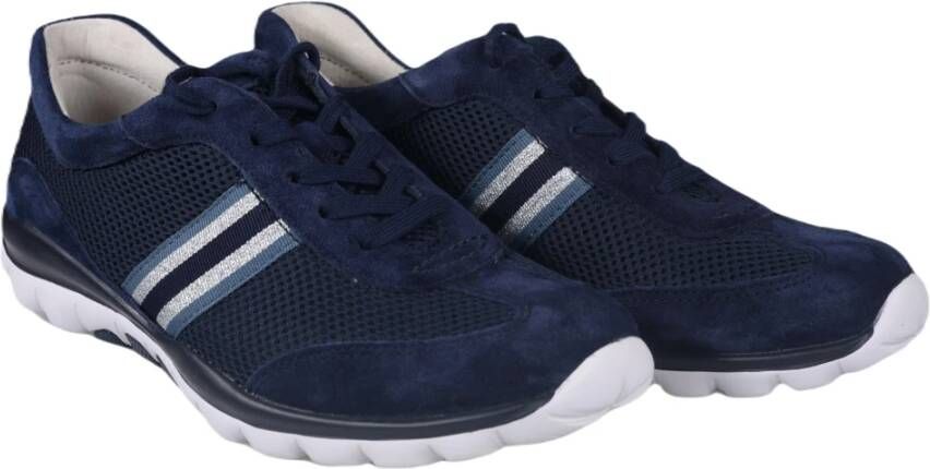 Gabor Blauwe rollende wandelsneakers voor vrouwen Blue Dames